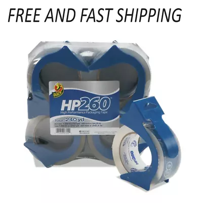 Duck HP 260 1.88  X 60 Yd. Clear Packing Tape With Dispenser 4 Pack • $16.20