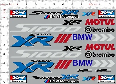 BMW S1000 XR Decals Motorcycle Stickers Vinyl Motorrad Brembo Motul Motorsport • $20