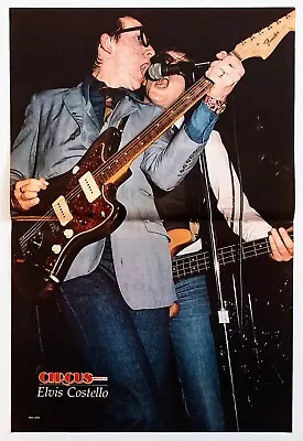 Elvis Costello Live~orig 1979 Centerfold Poster~vintage Magazine Pinup Clipping • $19.99