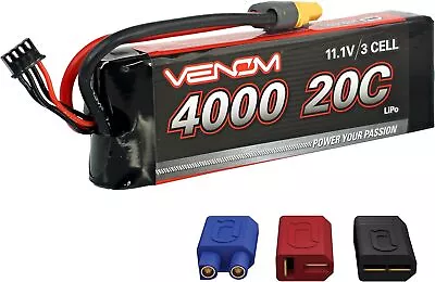  20C 3S 4000mAh 11.1V LiPo Battery Includes 12 AWG Soft • $61.13