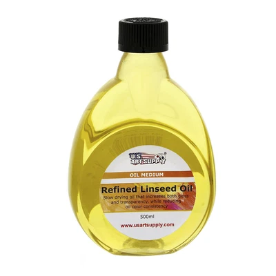 $19.99 • Buy U.S. Art Supply Refined Linseed Oil, 500ml