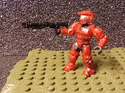 Halo Mega Bloks Unsc Red Armor Spartan Mark Figure. B2 • £4.99