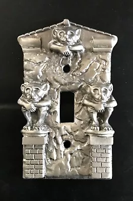 Custom Pewter Gothic Castle Gargoyles Light Switch Plate Cover • $15