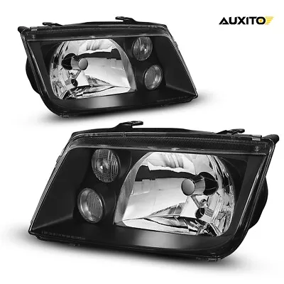 Headlights Headlamps Corner Fits Lamps 1999-2005 Volkswagen VW Bora Jetta MK4 • $87.09