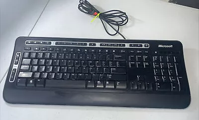 Microsoft Model 1343 Digital Media Keyboard 3000 X81502-018 Fully Functional  • $19.89