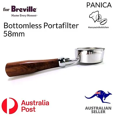 £53.06 • Buy FOR BREVILLE PORTAFILTER 58mm BOTTOMLESS PORTAFILTER GROUP HANDLE WITH BASKET