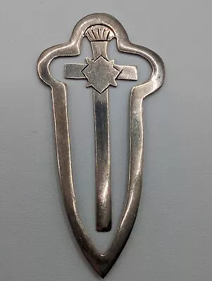 Vtg Mexico 925 Sterling Silver Cross Bookmark ~ Eagle 23 ~ Marked AE In M Heart • $19.99