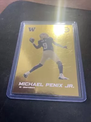 🔥 Michael Penix Jr 2023 ONIT Gold Foil Midas Touch #d/200 Washington Huskies 🔥 • $149.50