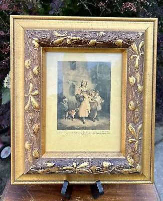 £43.13 • Buy Vintage Prof Framed Ornate Gold Frame Cries Of London Print Primroses Lot Of 2