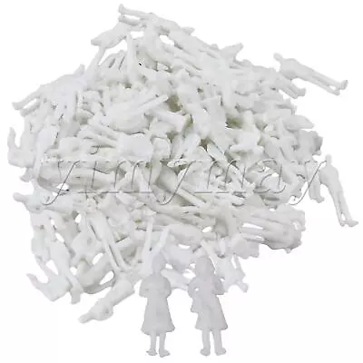 Model People Figures For Decoration 1:100 Scale Male & Female Set Of 200 White • $8.58