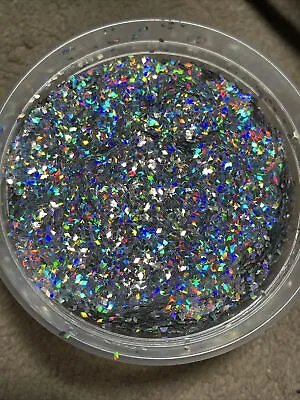 Solvent Resistant Holographic RHOMBUS 1MM Shape Glitter Nail Art Face Crafts 50G • $9.99