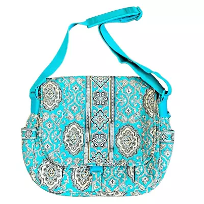 Vera Bradley Saddle Up Totally Turquoise Messenger Bag • $20