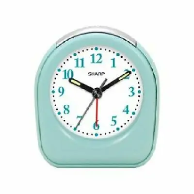 Sharp Quartz Analog Mint Ascending Alarm Clock Battery Operate Simple EZ To Use • $19.99