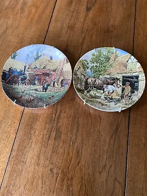 Two Wedgwood Collector's Plates Of Life On The Farm 20.5 Cms Diameter • £7.50