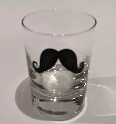 Funny Mustache 12 Oz Whiskey Glass Rocks Double Old Fashioned Heavy Base • $7.99