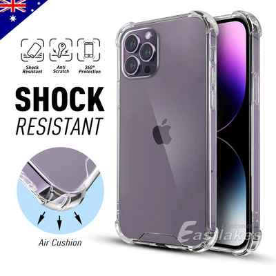 $5.50 • Buy Clear Shockproof Bumper Back Case Cover For IPhone 14 13 12 11 Pro XS MAX X XR 8