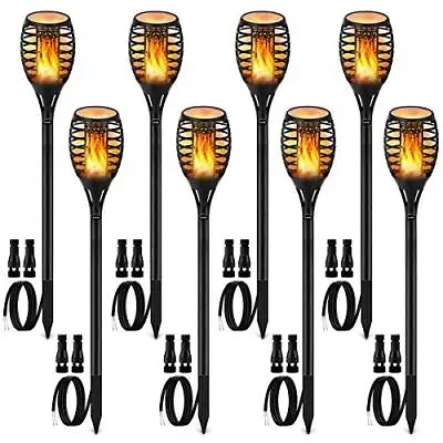Low Voltage Torch Landscape Lights Wired Flickering Flames Torches Pathway Light • $112.18