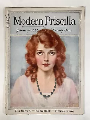 VTG MODERN PRISCILLA Magazine FEBRUARY 1925 Fashion Art Deco Illustrations • $13.49