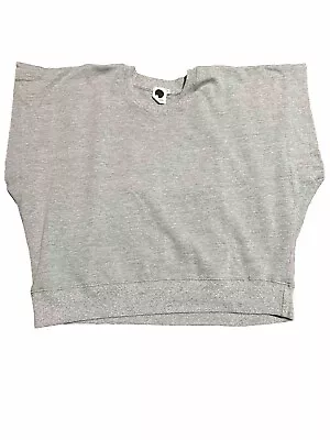 Bassike Organic Cotton French Terry Grey Marle T-shirt. M NWOT • $40