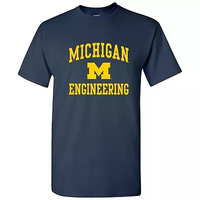 Michigan Wolverines Arch Logo Engineering T-Shirt - Navy • $10.99