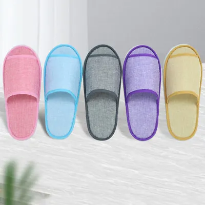 Hotel Guest Slippers Wedding Shoes Slippers Flip Flop Loafer Linen Slippers UK • £3.80