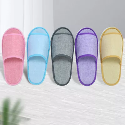 Hotel Guest Slippers Wedding Shoes Slippers Flip Flop Loafer Linen Slippers UK • £3.80