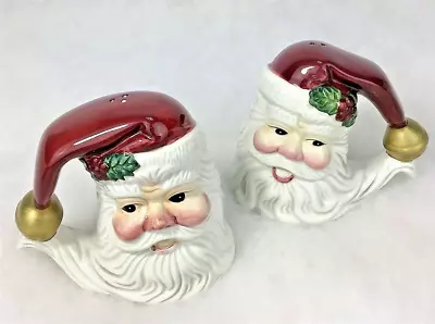 Omnibus By Fitz & Floyd ~ 🎅Holiday Santa Salt & Pepper Shakers ~ #2051/7 ~ MIB! • $14.95