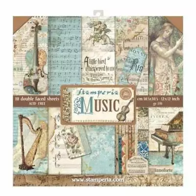 £11.50 • Buy Stamperia - Music - 12  X 12  Scrapbooking Paper Pad 