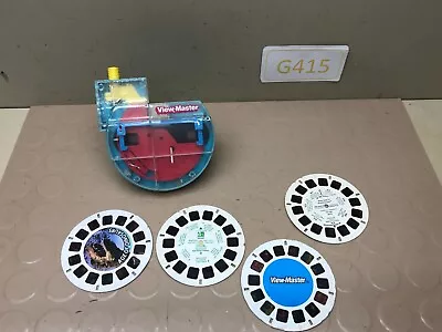 Vintage View Master Blue Transparent Clear Back Toy  W/  Reels • $9.95