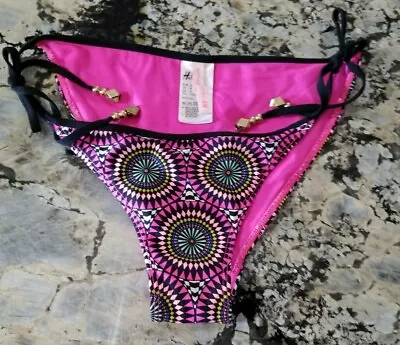 Matthew Williamson For H&M Adjustable Tie With Gold Metal Accents Bikini Bottom • $11.50