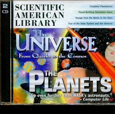 Scientific American Library - Universe & Planets / 2xPC Cd-rom - Windows & Mac • £7