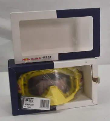 Red Bull Spect Eyewear Whip SL009 Motocross Goggles Clear Yellow MX Goggle • $84.99