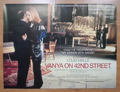 VANYA ON 42ND STREET (1994) Original Quad Cinema Poster LOUIS MALLE • £8