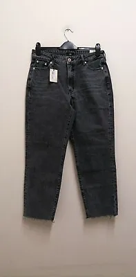 River Island Black High Waisted Straight Jeans Sizd UK12R EUR 38R {B87} {B77}  • £11.20