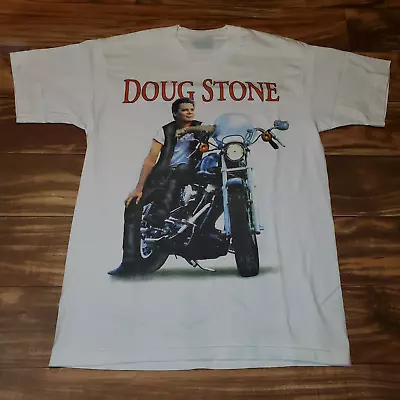 Vtg Doug Stone Gift For Fans Cotton White Full Size Unisex Shirt MM695 • $18.04