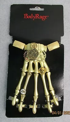 Spencer's Metal Finger Armor O/S Gold Steampunk Skeletal BodyRage NEW 001 • $14.99