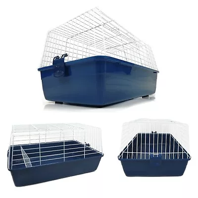 Rabbit Travel Cage Carrier Blue Small Medium Large For Guinea Pig - Brand New • £25.64
