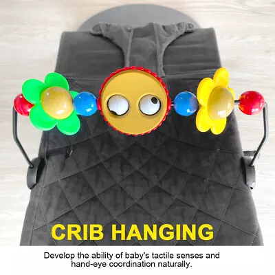 For Babies Crib Toy Babysitter Activity Cradle Hanging Travel Rattle Squeak Arch • £22.07