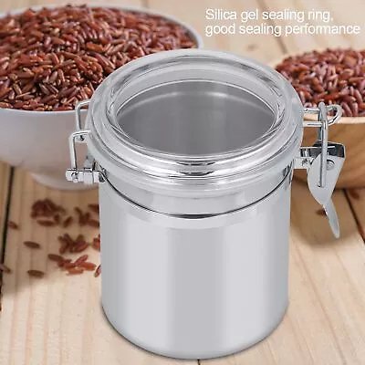 (10*11cm)Stainless Steel Coffee Canister Food Storage Jar Tea Sugar Milk DT • £13.65