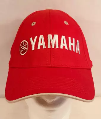 Red Embossed YAMAHA Adjustable Hat Cap Trucker Racing Engines Motorcycle • $8.35