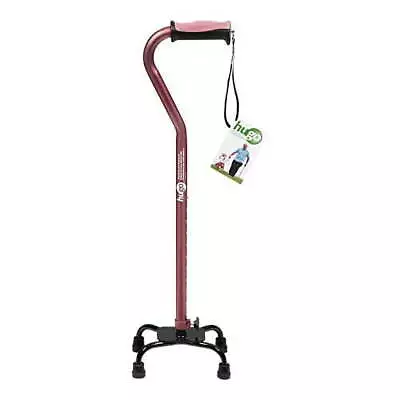 Adjustable Quad Cane For Right Or Left Hand UseRoseSmall Base Mobility/Walking • $25.12