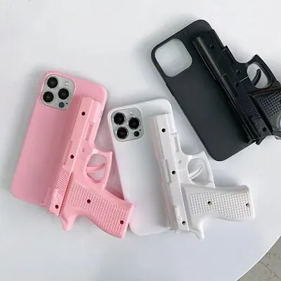 £7.19 • Buy Cute Fun Toy Pistol Gun Silicone Cover Case For IPhone 6-14 13 12 11 Pro Max XR