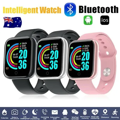 $13.99 • Buy Smart Watch Bluetooth Fitness Tracker Heart Rate Blood Pressure For IOS Android