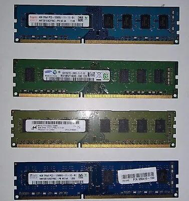 £9.99 • Buy DDR3 Desktop PC RAM - 4GB / 8GB / 16GB 1600MHz - PC3-12800u 2r X 8