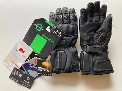 First Gear Outrider Cold Weather Motorcycling Gloves - Men's Large • $49