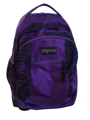 Jansport Driver 8 Rolling Backpack In Purple/print Excellent Clean Guaranteed! • £77.20