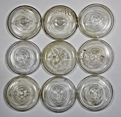 LOT Of 9 CLEAR GLASS  Mason Jar • $19.99