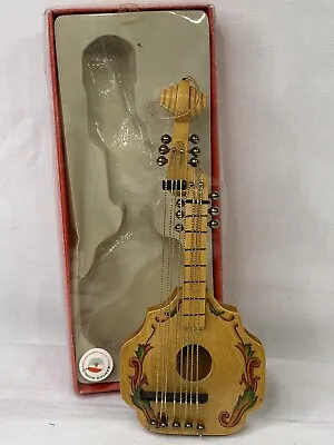 Kurt Adler Christmas Ornament Wood Banjo Mandolin Guitar Music Hand Crafted • $16.50
