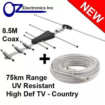 Digital TV Outdoor Antenna UHF VHF FM 4 AUSTRALIAN Conditions METRO LOCATIONS • $34.95