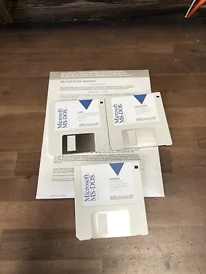 Microsoft MS-DOS 6.0 - Upgrade Sealed 3.5  HD Floppy Disks • $16.20